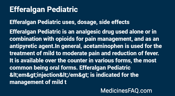 Efferalgan Pediatric