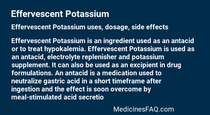 Effervescent Potassium