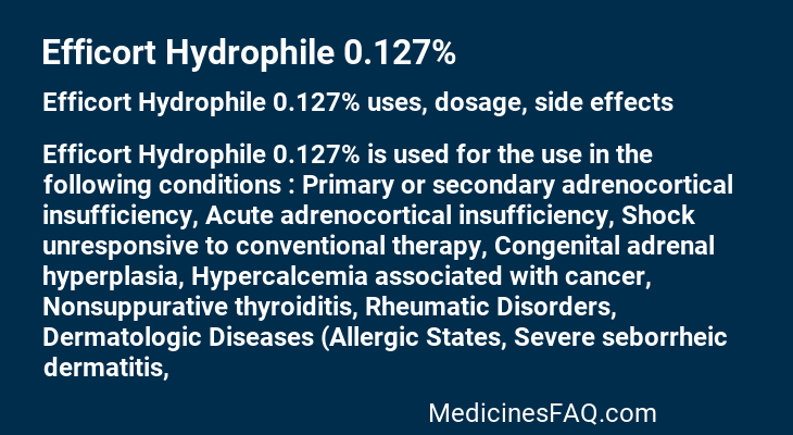 Efficort Hydrophile 0.127%