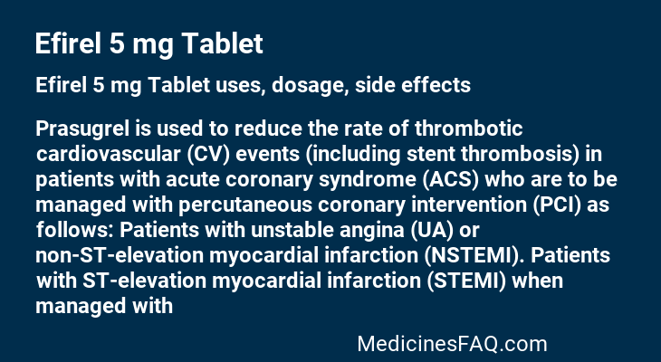 Efirel 5 mg Tablet