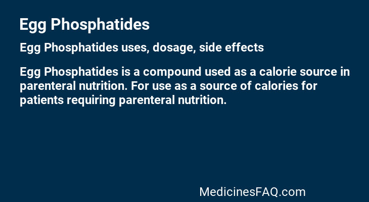 Egg Phosphatides