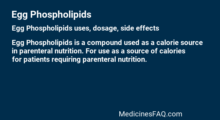 Egg Phospholipids