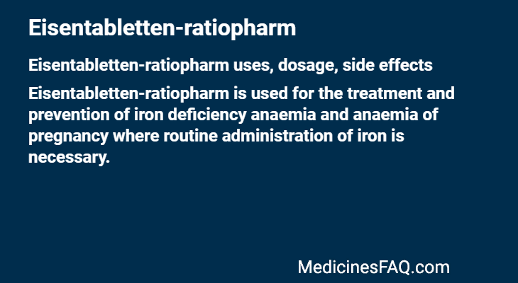 Eisentabletten-ratiopharm