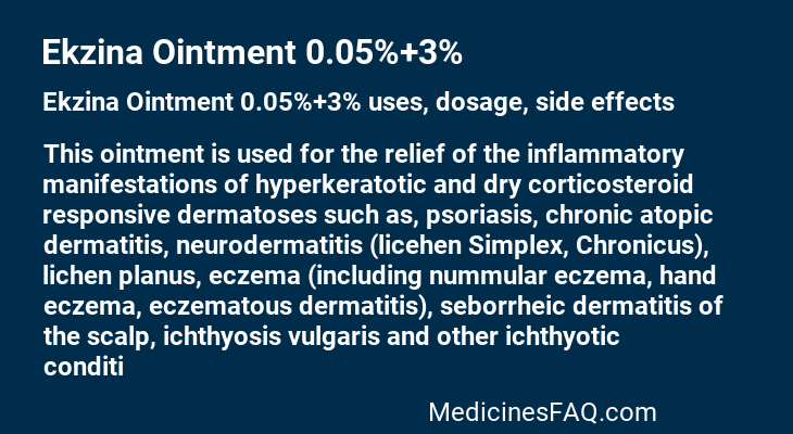 Ekzina Ointment 0.05%+3%