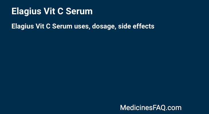 Elagius Vit C Serum