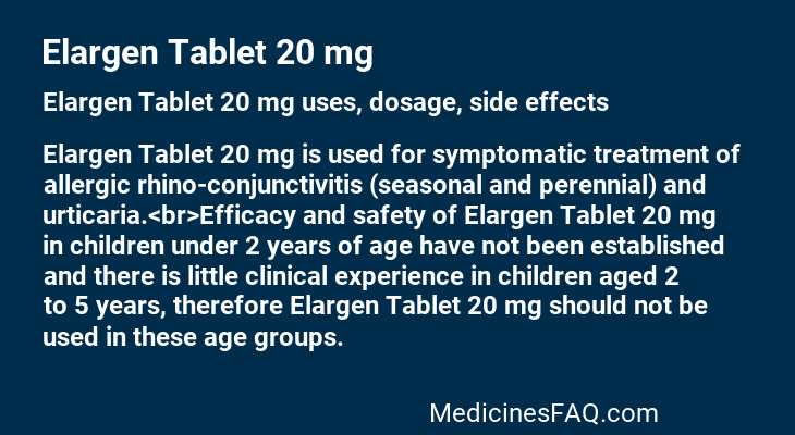 Elargen Tablet 20 mg