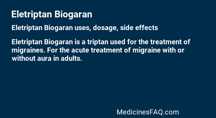 Eletriptan Biogaran