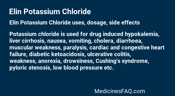 Elin Potassium Chloride