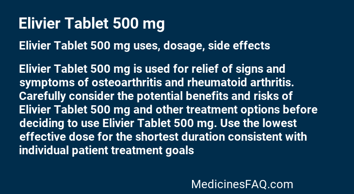 Elivier Tablet 500 mg