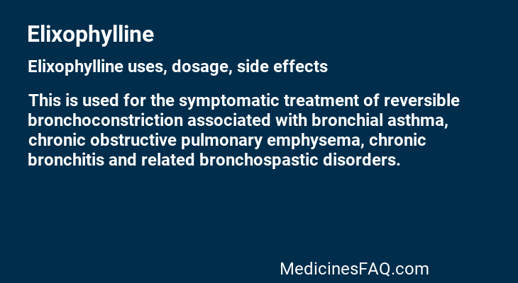 Elixophylline