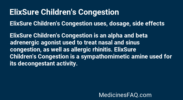 ElixSure Children's Congestion