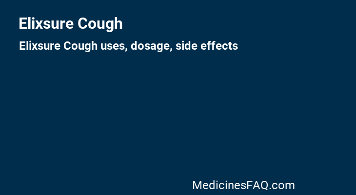 Elixsure Cough