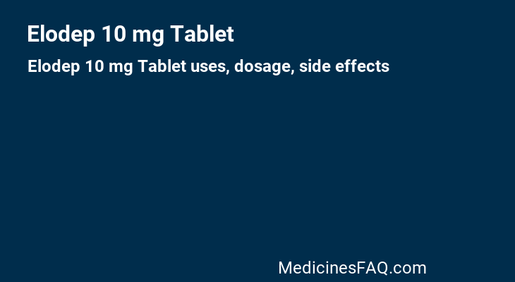 Elodep 10 mg Tablet