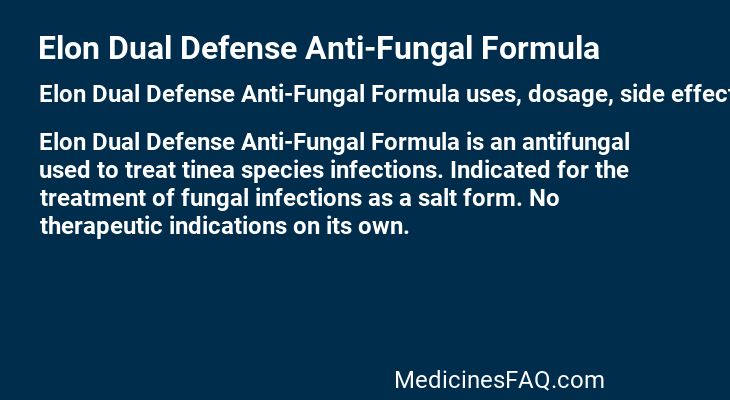 Elon Dual Defense Anti-Fungal Formula