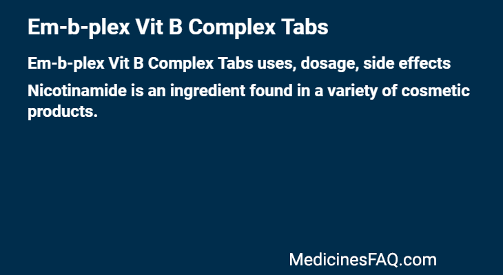 Em-b-plex Vit B Complex Tabs