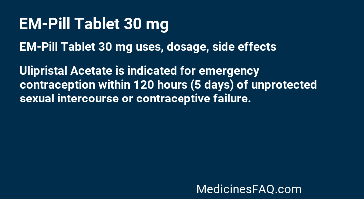 EM-Pill Tablet 30 mg