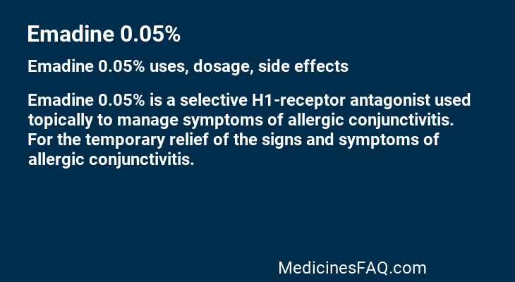 Emadine 0.05%