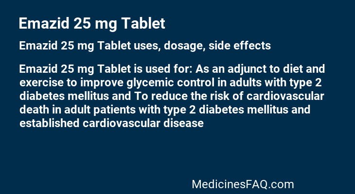 Emazid 25 mg Tablet