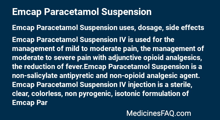 Emcap Paracetamol Suspension