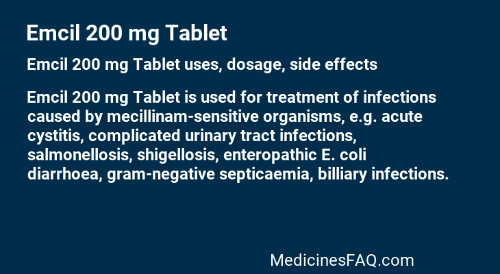 Emcil 200 mg Tablet