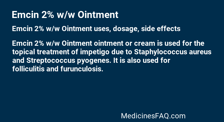 Emcin 2% w/w Ointment