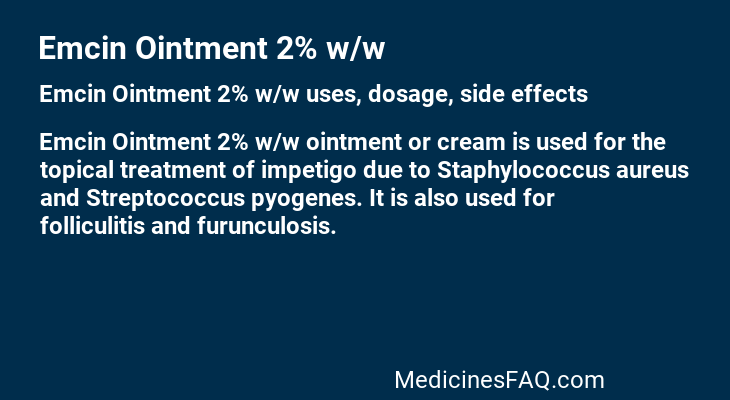 Emcin Ointment 2% w/w