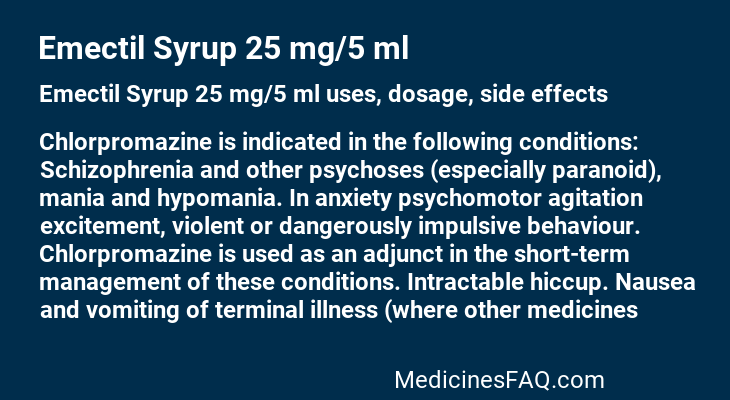 Emectil Syrup 25 mg/5 ml