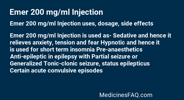 Emer 200 mg/ml Injection