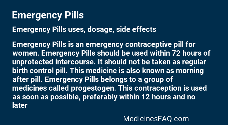 Emergency Pills
