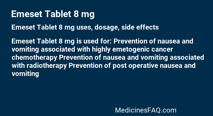 Emeset Tablet 8 mg