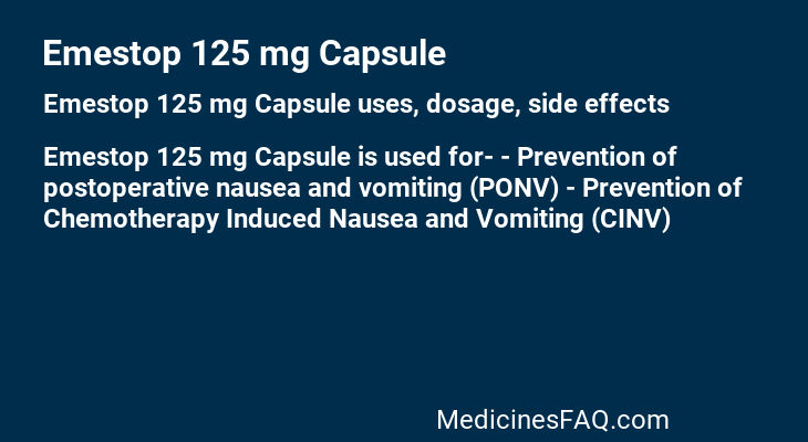 Emestop 125 mg Capsule