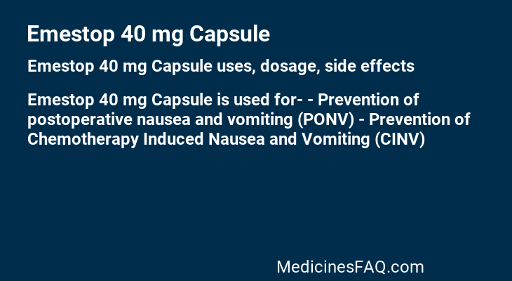 Emestop 40 mg Capsule