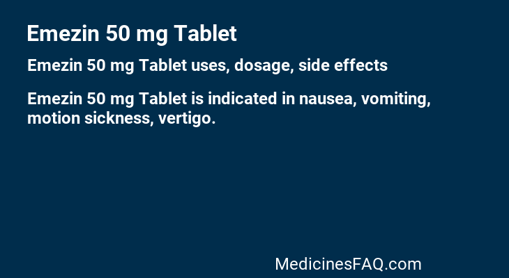 Emezin 50 mg Tablet