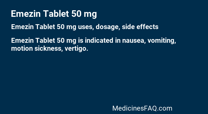 Emezin Tablet 50 mg