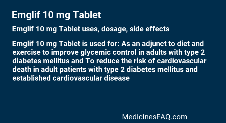 Emglif 10 mg Tablet