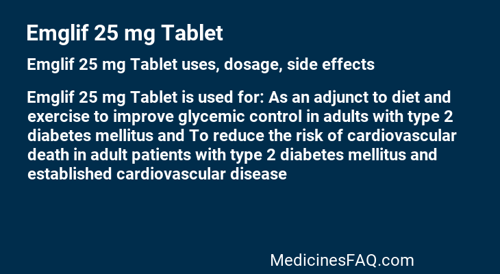 Emglif 25 mg Tablet