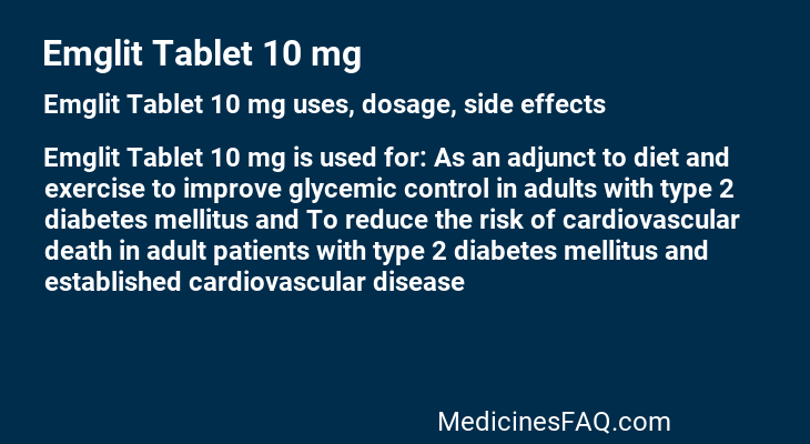 Emglit Tablet 10 mg