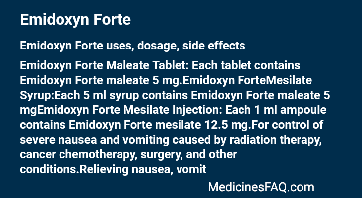 Emidoxyn Forte