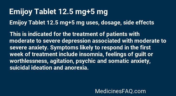 Emijoy Tablet 12.5 mg+5 mg