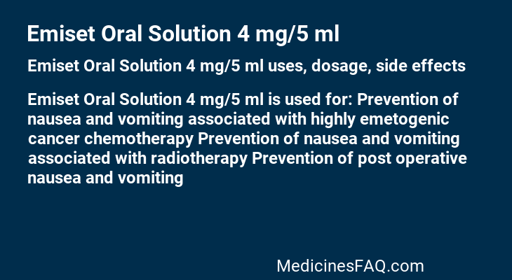 Emiset Oral Solution 4 mg/5 ml
