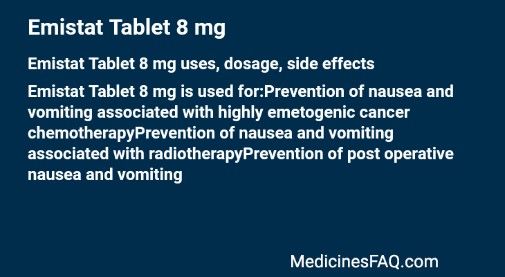Emistat Tablet 8 mg