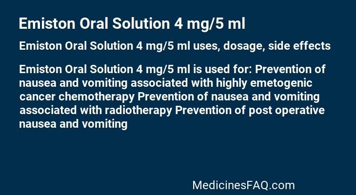 Emiston Oral Solution 4 mg/5 ml