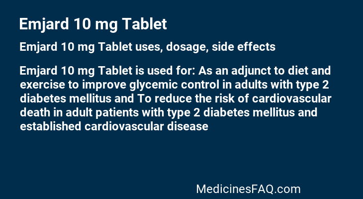 Emjard 10 mg Tablet