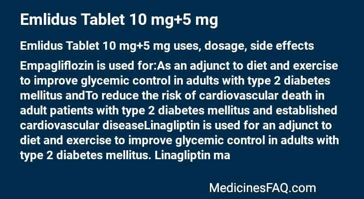 Emlidus Tablet 10 mg+5 mg