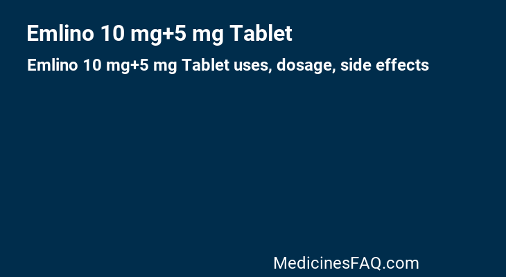 Emlino 10 mg+5 mg Tablet