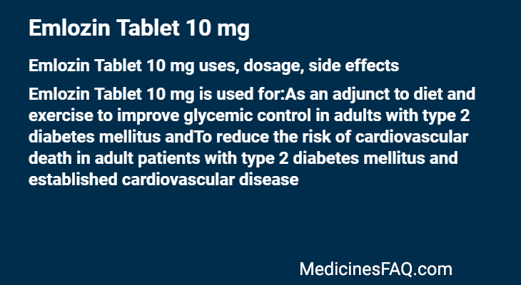 Emlozin Tablet 10 mg