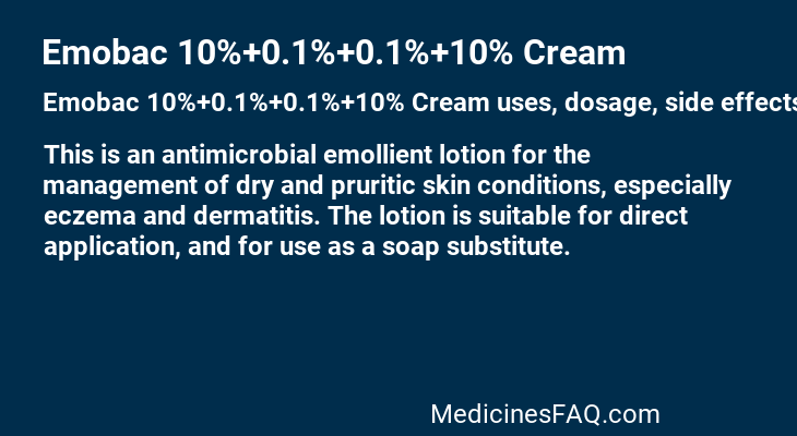 Emobac 10%+0.1%+0.1%+10% Cream