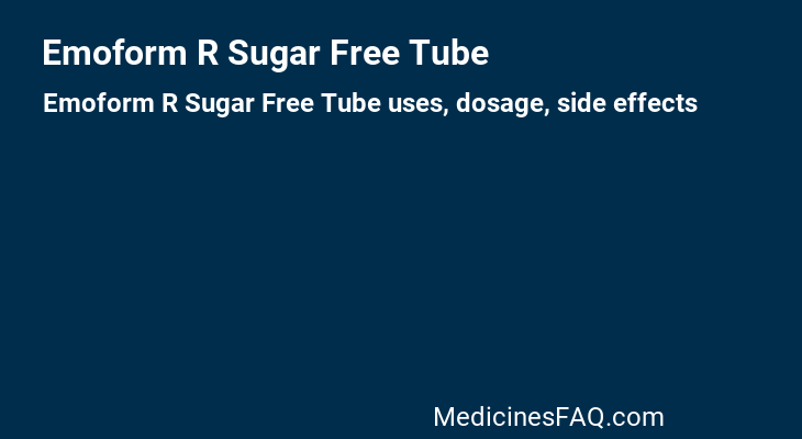 Emoform R Sugar Free Tube