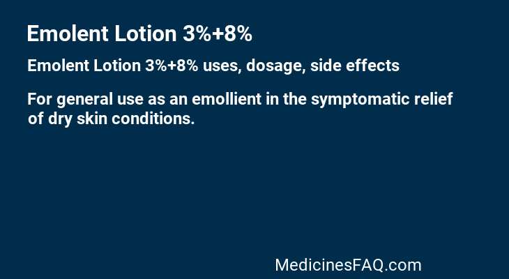 Emolent Lotion 3%+8%