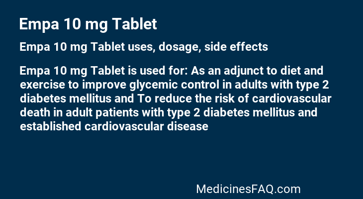 Empa 10 mg Tablet